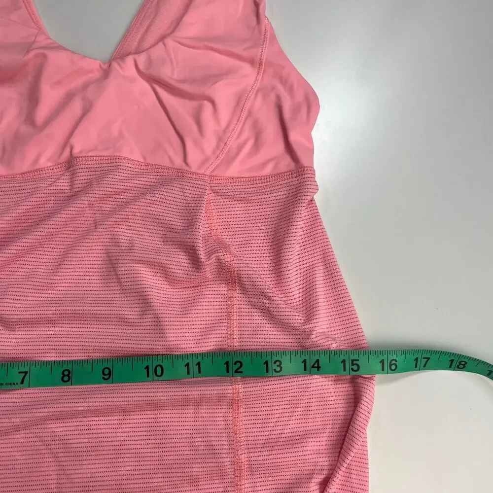 Lululemon Hustle & Bustle Tank‎ Heathered Bleached Coral / Bleached Coral Sz 4